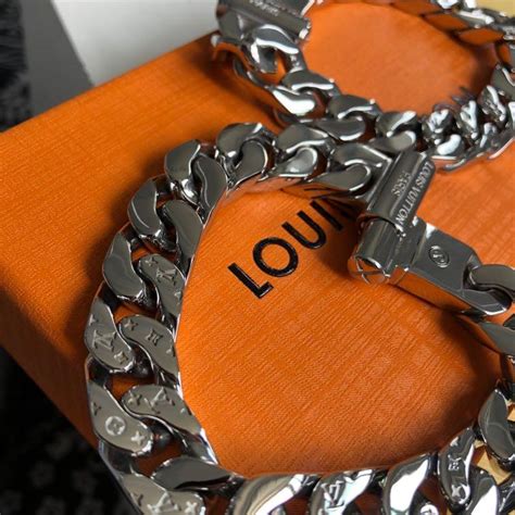 silver cuban link bracelet louis vuitton replica|[QC] LV Cuban link bracelet from Brother Sam : r/DesignerReps.